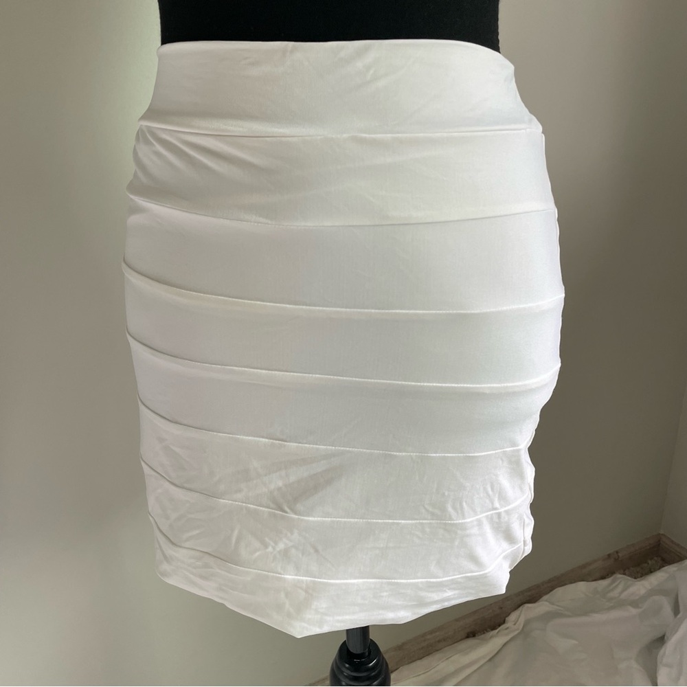 Bandage White Women's Skirt